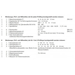 Variable Werkzeuge laut PAL Bereitstellungsunterlagen