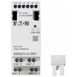 easy-E4-UC-8RE1 Logikmodul, 24 V ac, 4-Eingänge / 4-Ausgänge