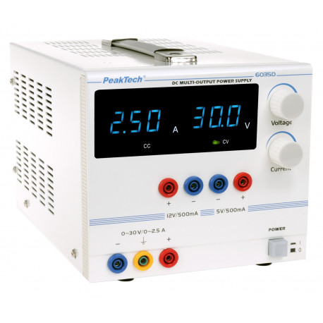 DC Linear Labornetzgerät ~ 0 - 30 V / 0 - 5 A ~ mit Analog-Anzeige