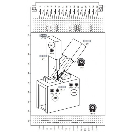 Bausatz Platine Prozesssimulation inkl. Bedruckung & Bauteile