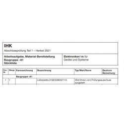 Prüfungsplatine Leiterplatte 3190H211A