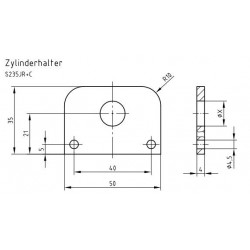 Zylinderhalter fertig bearbeitet