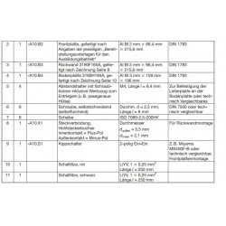 Frontplatte A10.B2 Seite 6 Pos.2,9,10,11
