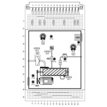 Bausatz Platine Prozesssimulation inkl. Bedruckung & Bauteile