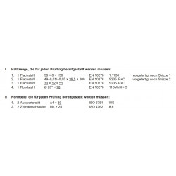 Halbzeuge, Normteile Baugruppe Arbeitsauftrag