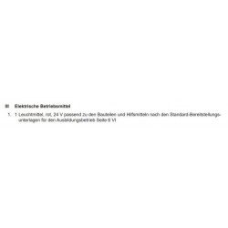 Bausatz elektrische Betriebsmittel