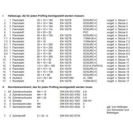 Halbzeuge und Normteile , Befestigungssatz Seite 9