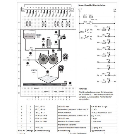 Bausatz Platine Prozesssimulation inkl. Bedruckung & Bauteile