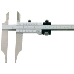 Werkstattmessschieber 300 mm ohne Feineinstellung mit Messerspitzen