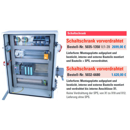 Mechatroniker/-in Schaltschrank vorverdrahtet inkl. SPS S7-314