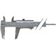 Messschieber INOX 150 mm mit Feststellschraube Form A1