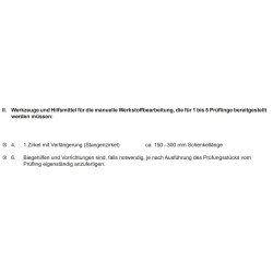 Variable Werkzeuge laut PAL-Bereitstellungsunterlagen
