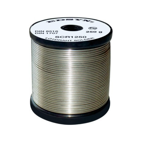 Lötdraht bleifrei, Sn 99 Cu 1, F-SW 26, 1,0 mm, mit aktivem Flussmittel