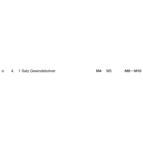 Satz Gewindebohrer M5