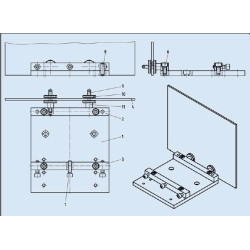 Träger für mechanische Baugruppe Alu