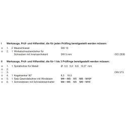 Variabler Werkzeugliste der PAL-Bereitstellungsunterlagen
