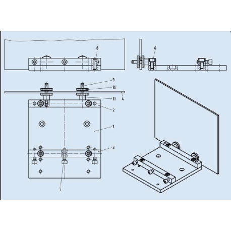 Bausatz Träger für mechanische Baugruppe ALU