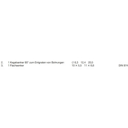 Kegel- u. Flachsenker laut PAL-Bereitstellungsunterlagen