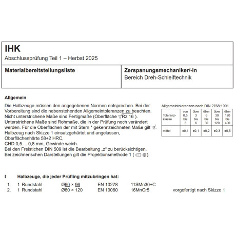 Halbzeuge