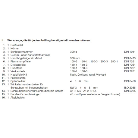 Splinttreiber laut PAL-Bereitstellungsunterlagen