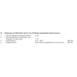 Kegelsenker laut PAL Bereitstellungsunterlagen ohne 2,5-10