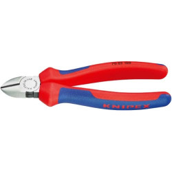KNIPEX Elektronik-Seitenschneider 115mm runder Kopf mit Facette