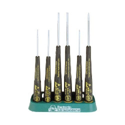 WIHA Schlitz- und Kreuzschlitzschraubendreher 6-teilig ESD