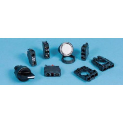 Einbau Leuchttaster blau 1NO 24V mit LED