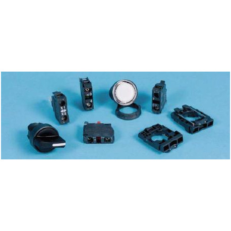 Einbau Leuchttaster blau 1NO 24V mit LED