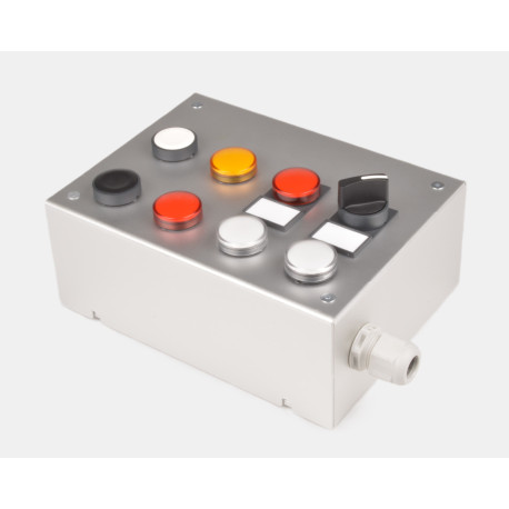 Aluminium Leergehäuse für 8 Einbauelemente