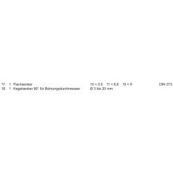 Flach- und Kegelsenker laut Bereitstellungsliste