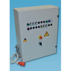 Schaltschrank mit Hutschiene und Verdrahtungskanal