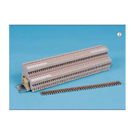 Bausatz Doppelstockklemmleiste für Schaltschrank SPS im Schaltschrank