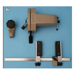 Bernstein Platinenhalterung mit Spannfuß und Winkeladapter