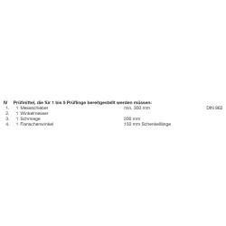 Winkelmesser mattverchromt 150 x 200 mm