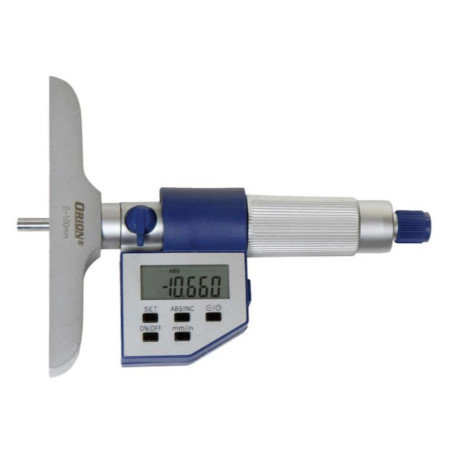 Tiefenmessschraube 0 - 100 mm digital mit 4 Messnadeln aus Stahl