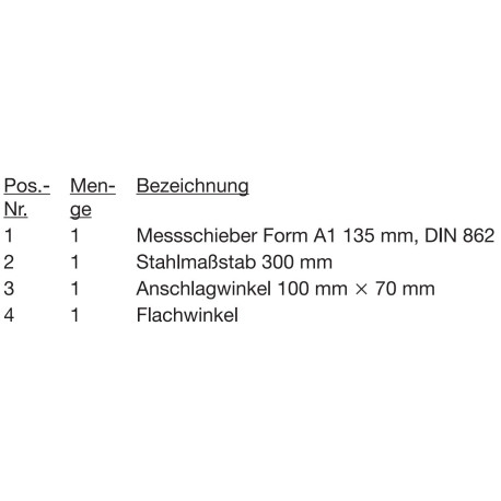 Werkzeug laut PAL-Bereitstellung