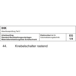 Knebelschalter I-0-I 1NC/1NO