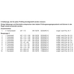 Halbzeuge, Normteile (Nut 10 mm)