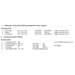Zusammenbau Halbzeuge / Normteile