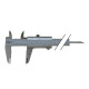 Messschieber INOX 150 mm mit Feststellschraube Form A1