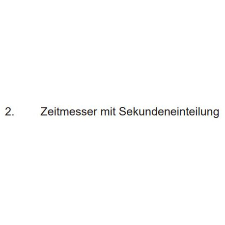 Stoppuhr mit Sekundenanzeige
