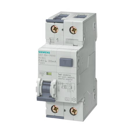 FI/LS-Schalter (RCBO) B16 A/10 mA, 2-polig