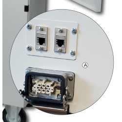 Schaltschrankadapterplatte für 2 Stück RJ45
