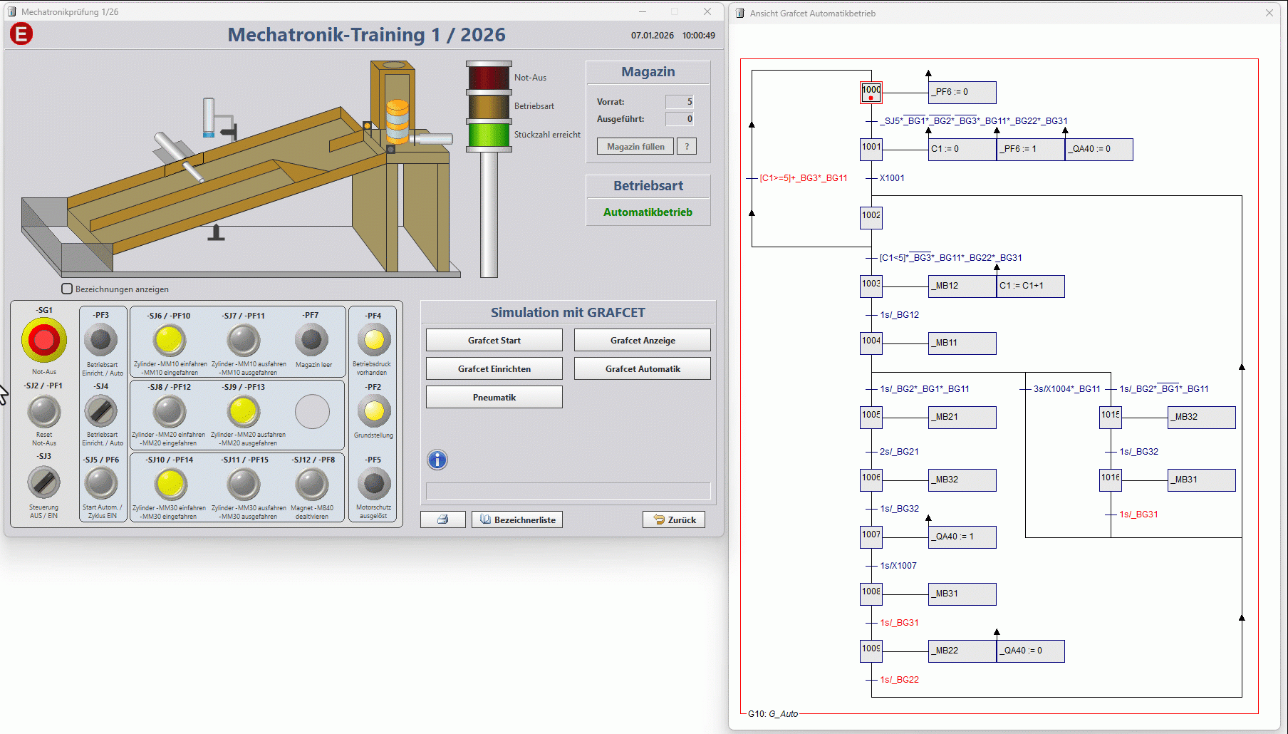 Mechatronik GRAFCET APT1 Fr&uuml;hjahr 2026